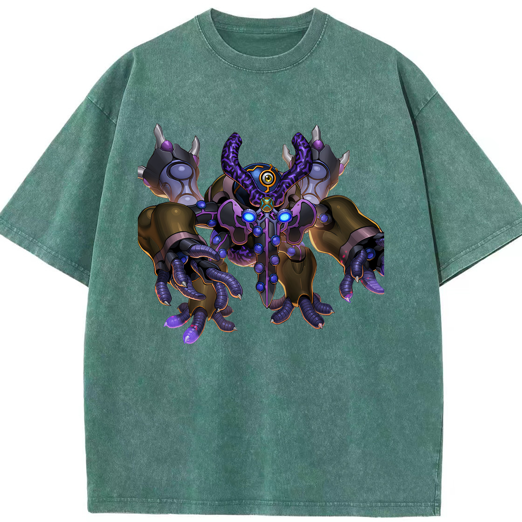 （画像用） 遊☆戯☆王 Yu-Gi-Oh! 綿100% ヴィンテージ風 半袖Tシャツ（フロントプリント）